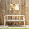 Granen - Hout - Kom - Beige Tuinposter op houten frame 2 cm dik klein -sfeer4