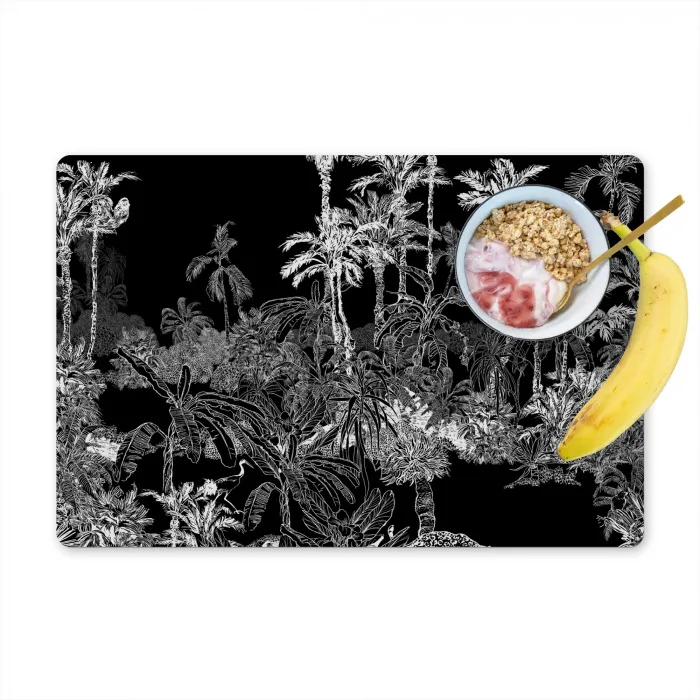 Tropisch - Jungle - Bomen - Bladeren Placemat vinyl groot -zzzproduct_Kitchenyeah-website