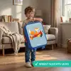 Vos - Vliegtuig -  Vliegen Kinderkoffer - Blauw klein -sfeer2_NL