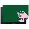 This is art - Schaduw - Roze Inductie beschermer vinyl 3mm klein -3d