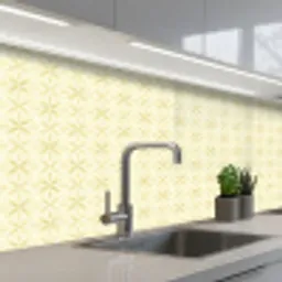 Patroon - Subtiel - Geel keuken achterwand 2 middel 871 -3d_schuin