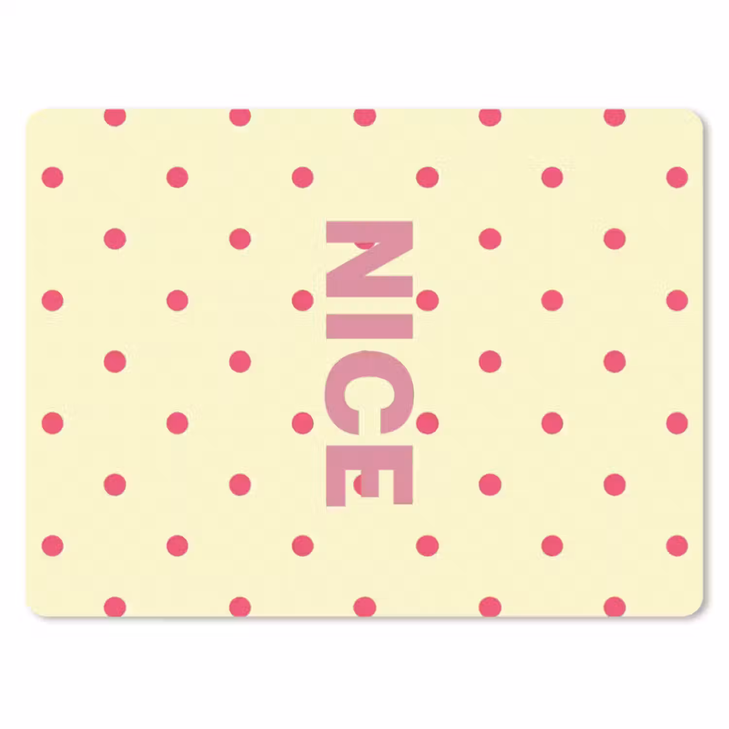 Muismat - Nice - Stippen - Roze - Geel