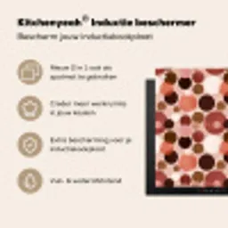 Cirkels - Modern - Kleurrijk Inductie beschermer vinyl 3mm middel 274 -zzzzzzusp-haakje_NL
