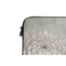 Illustratie - Bloemen - Groen laptophoes neopreen klein -detail