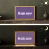 Mucho amor - Paars - Grafisch Light Box met kabel (Tafellamp) klein -sfeer3