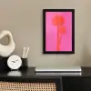 Palmbomen - Modern - Roze fotolijst zwart zonder passe partout klein -sfeer1
