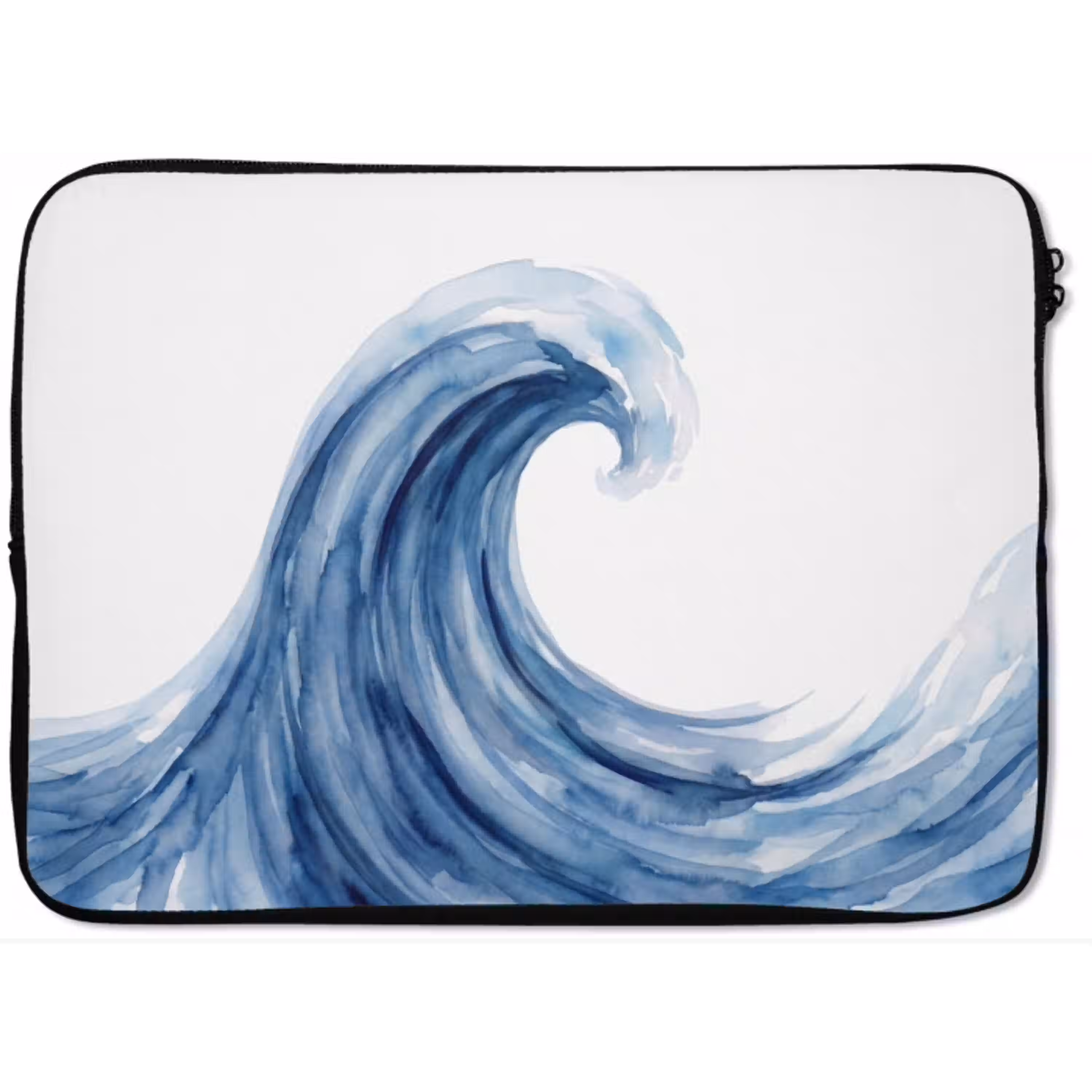 Water - Beweging - Natuur - Modern - Blauw laptophoes neopreen klein -zkaufland3dotto