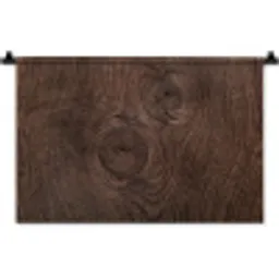 Houtnerf - Textuur - Patroon - Bruin - Rustiek Wandkleed katoen klein -zz3d
