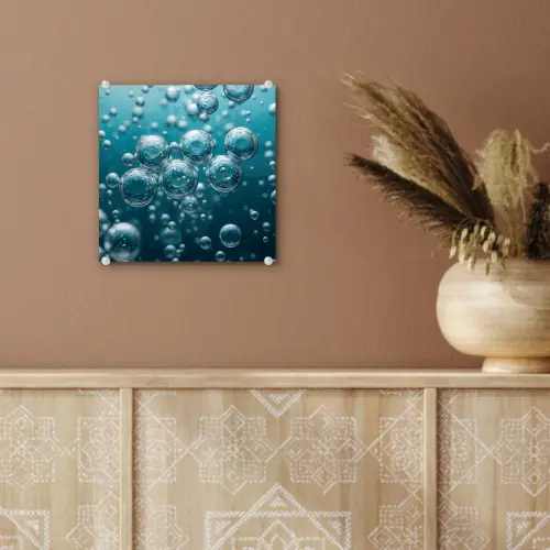 Luchtbellen - Dynamisch - Blauw plexiglas 5mm klein -sfeer5
