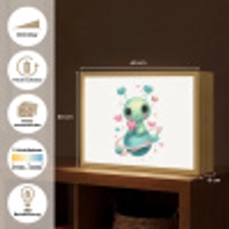 Ruimte - Wezen - Hartjes - Planeet Light Box met batterij (Wandlamp) middel -USP_websiteoverzichtDE