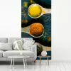 Specerijen - Lepel - Kruiden - Bruin - Geel - Groen fotobehang vinyl groot -woonkamer