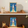 Raket - Planeten - Ruimte Light Box met kabel klein -sfeer3_kind