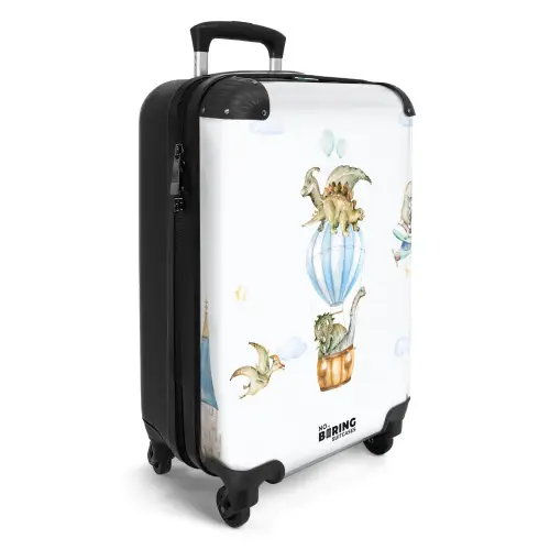 Dwalende dino's NBS - Handbagage koffer - Unisex middel -productfoto_3d