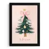 Christmas Season - Kerst - Kerstboom - Roze fotolijst zwart zonder passe partout klein -3d