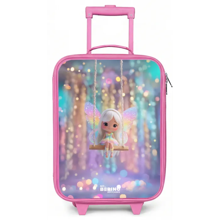Fee - Elf - Regenboog Kinderkoffer - Roze klein -zz3dotto