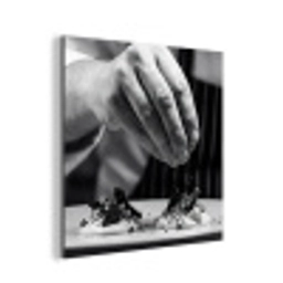Chef - Garnering - Gerecht aluminium wit klein -3d