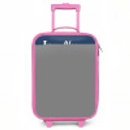 Astronaut - Planeet - Sterren - Raket Kinderkoffer - Roze klein -3d