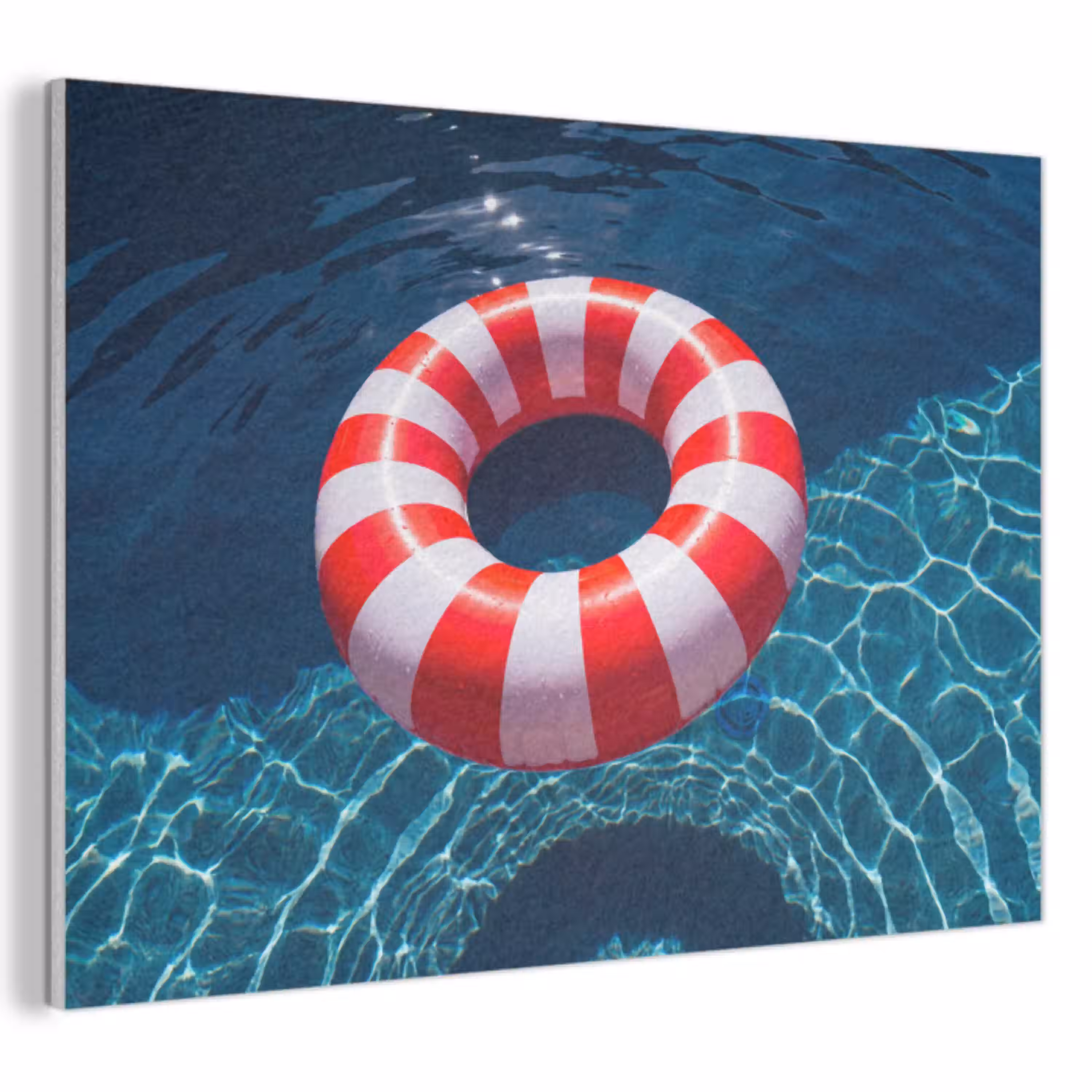 Recreatie - Water - Zomer - Rood - Wit PET vilt klein -3d