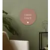 Spreuken - Zo moeder zo dochter - Mama - Dochter - Quotes Wandcirkel kunststof plaat 5mm dik klein -sfeer3