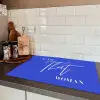 Blauw - I am that woman - Sierlijk - Minimalistisch Inductie beschermer vinyl 3mm klein -sfeer3