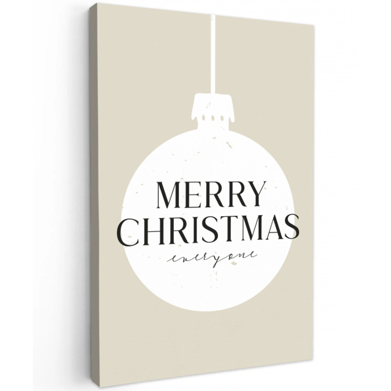 Christmas - Kerstballen - Japandi - Witte kerstballen canvas 2cm klein -z3d