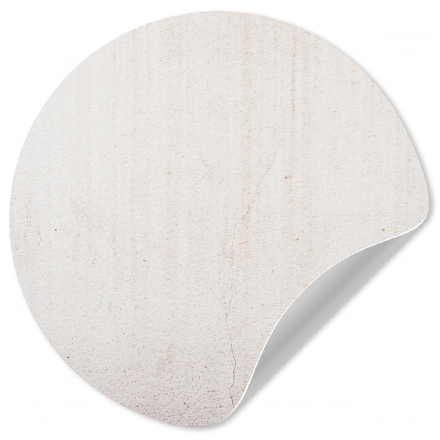 Beton - Muur - Wit Wandcirkel behangsticker klein -3d
