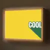 Cool - Geel - Groen Light Box met batterij (Wandlamp) middel -z3d_website