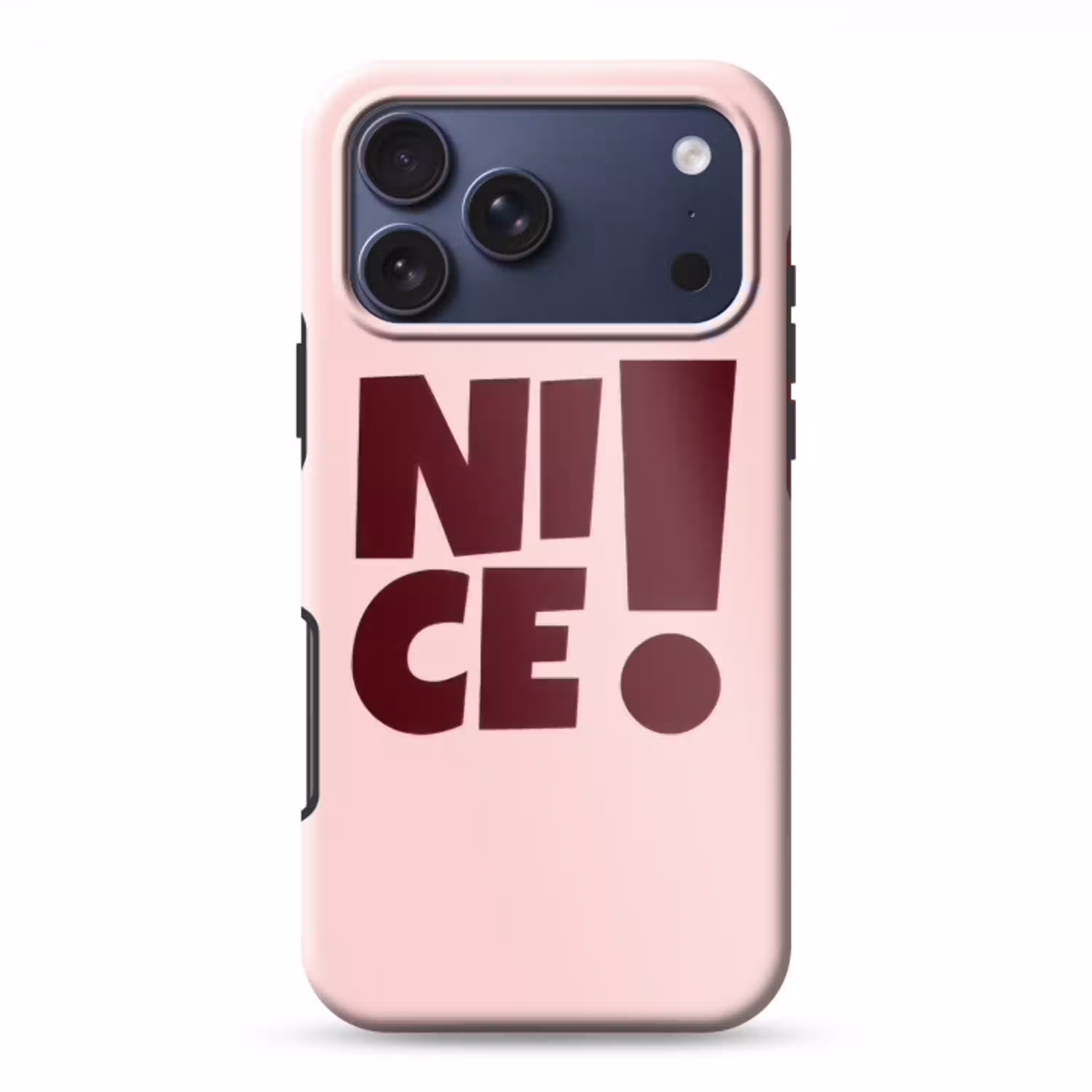 Nice - Uitroepteken - Roze Toughcase MagSafe Apple iPhone 17 Pro Max klein -3d