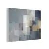 Rechthoeken - Abstract - Blauw PET vilt klein -3d