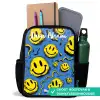 Smiley - Blauw - Geel Rugzak - Zwart middel -inhoud_NL