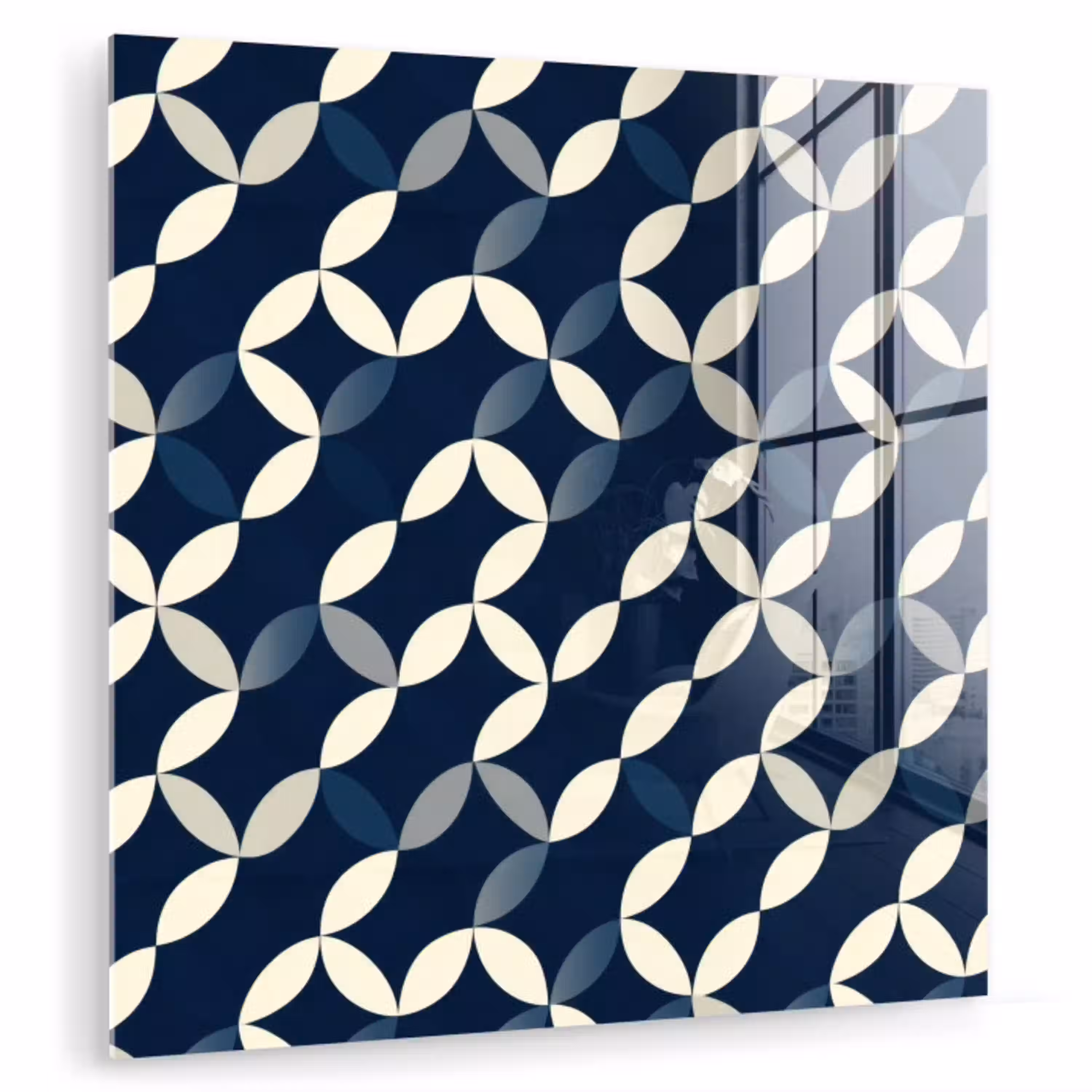 Abstract - Patroon - Blauw plexiglas 5mm klein 11 -zzzproduct_nieuw