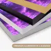 Paars - Bliksem - Wolken Textielframe zwart klein 947 -USP_kleurenNL
