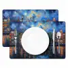 Grachten Amsterdam - Huizen - Stad - Kleurrijk Placemat vinyl groot -zzsfeer2_Kitchenyeah-website