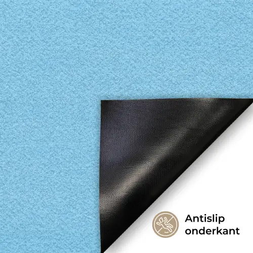 Smiley - Blauw - Bliksem Deurmat klein -antislip_NL