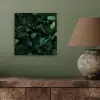Bladeren - Ovaal - Groen - Nerven aluminium wit klein -sfeer2