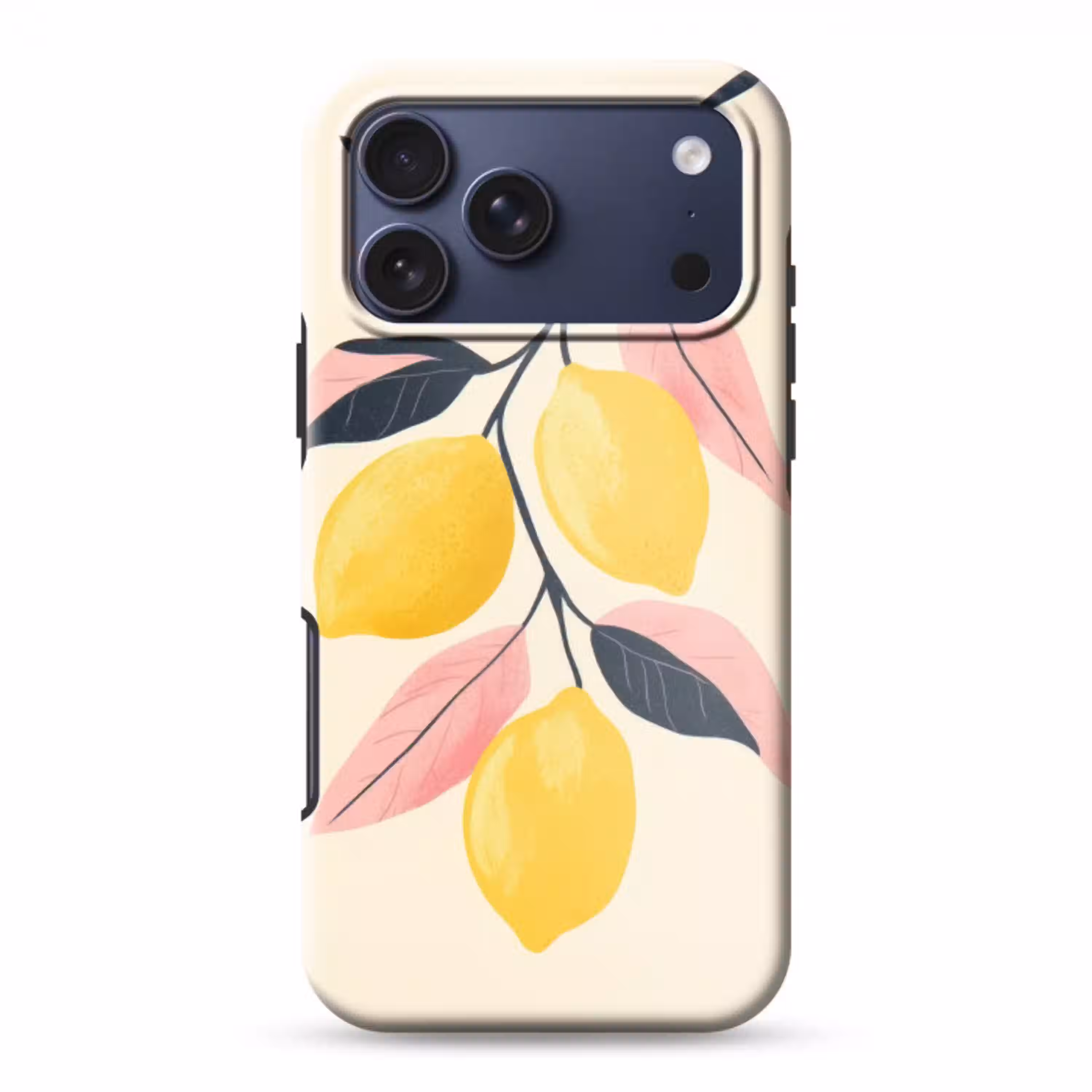 Citroenen - Felgeel - Tak - Bladeren Toughcase MagSafe Apple iPhone 17 Pro Max klein -3d