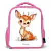Baby hert Kinderrugzak - Roze middel -3d