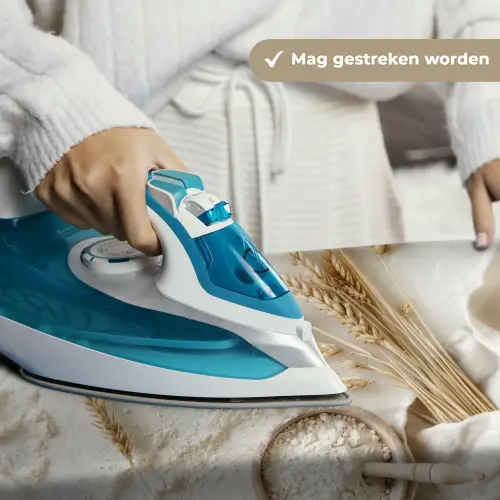 Bloem - Hout - Tarwe Wandkleed katoen klein -sfeer9
