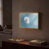 Paardenbloem - Wind - Blauw Light Box met batterij (Wandlamp) middel -sfeer1