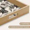 Botanisch - Bladeren - Zwart Dienblad Rechthoek middel 911 -USP_HandgreepNL