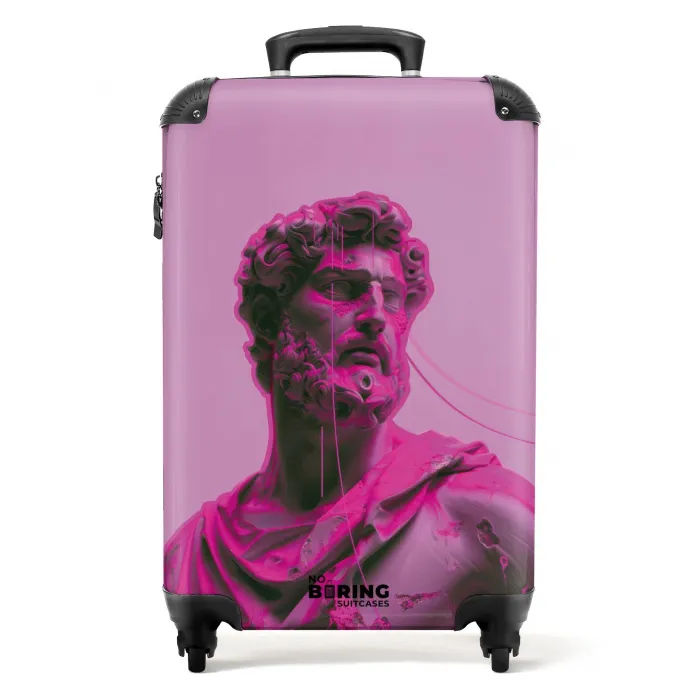 Empire - Neon roze NBS - Handbagage koffer - Kinderen Unisex middel -productfoto_recht