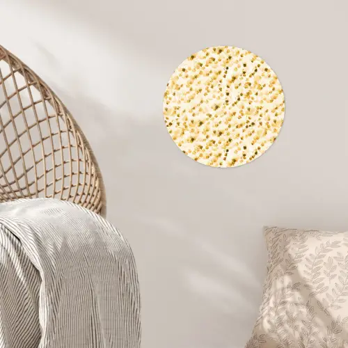 Olie - Verf - Texturen - Beige Wandcirkel behangsticker klein 186 -sfeer4