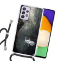 Zwanen - Rivier - Bos Hoesje Samsung Galaxy A52 5G met koord klein -sfeer1