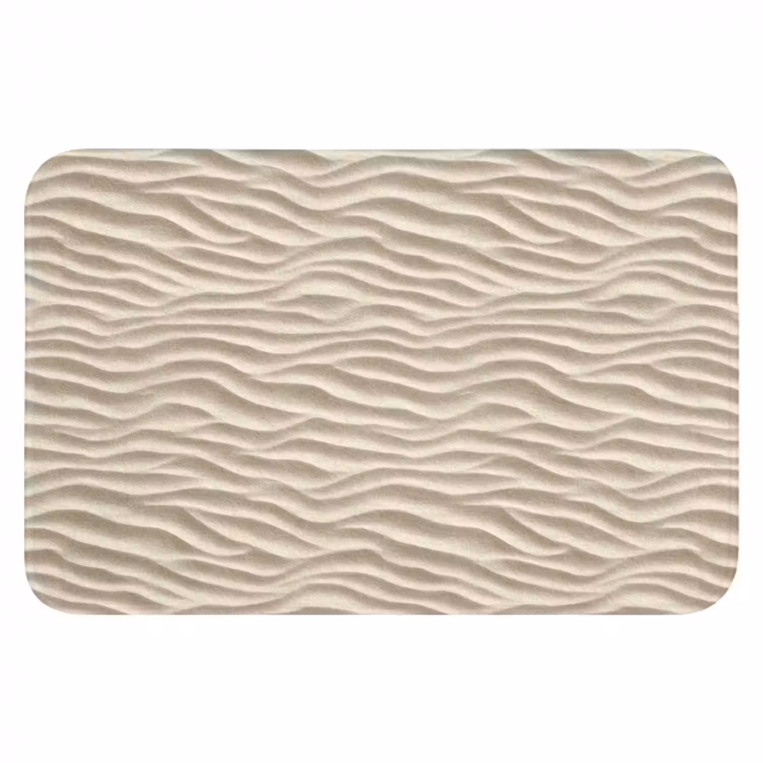 Badmat - Zand - Golven - Beige