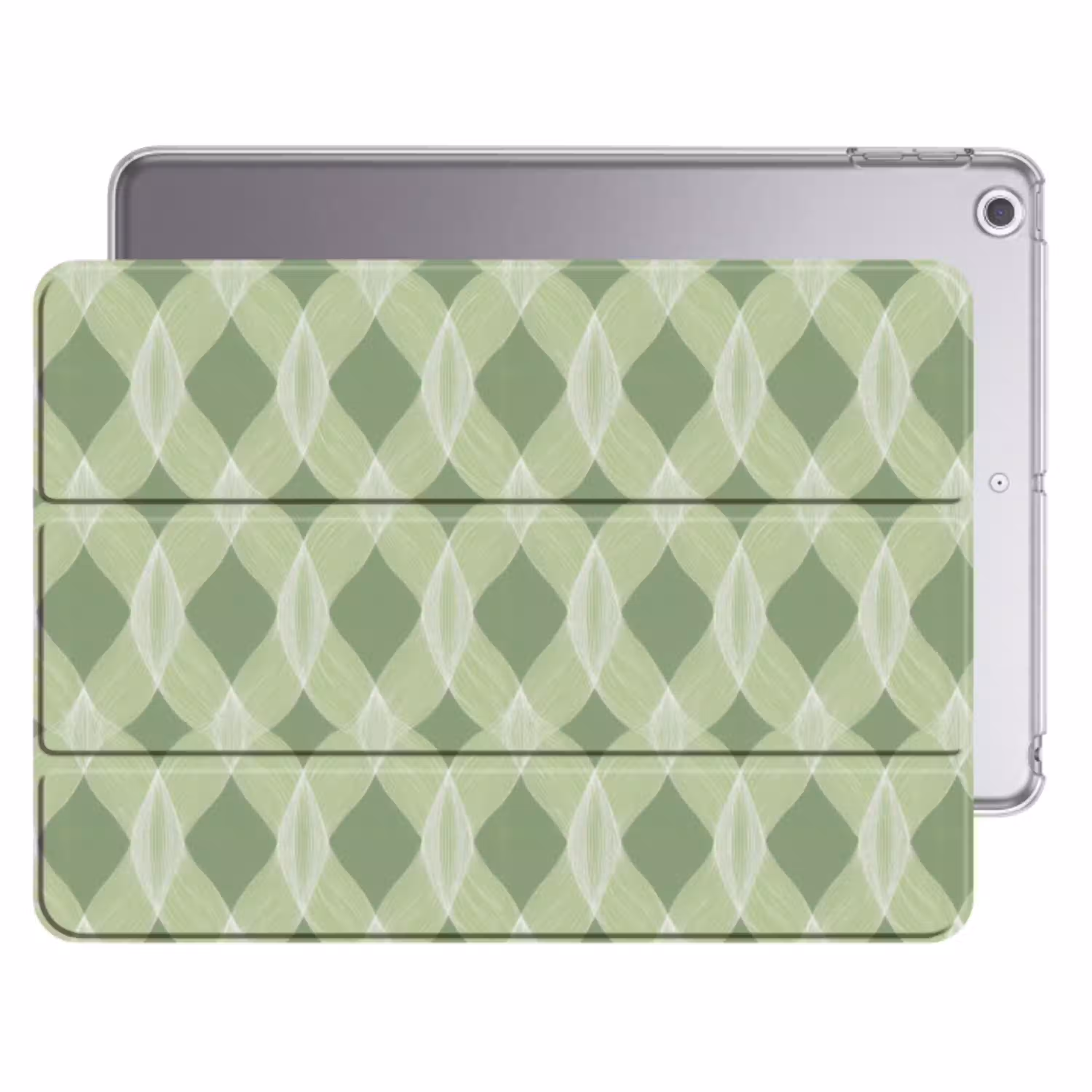Saliegroen - Geometrisch - Organisch - Traliewerk - Patroon Apple iPad 2017 middel 1172 -threedimensional_3d_global