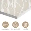 Beige - Wit - Patroon - Structuur PET vilt klein 837 -closeup_DE