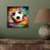 Voetbal - Verf - Kleuren - Zwart - Wit aluminium wit klein -sfeer2