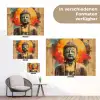 Boeddha Beeld in Vurige Kleuren tuinposter los doek klein -Xsfeer9_DE