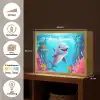 Dolfijn - Zeedieren - Onderwater - Kinderen - Meisjes Light Box met batterij (Wandlamp kind) middel -USP_websiteoverzichtNL
