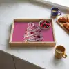 Softijs - Edelstenen - Roze - Hoorntje Dienblad Rechthoek middel -sfeer2